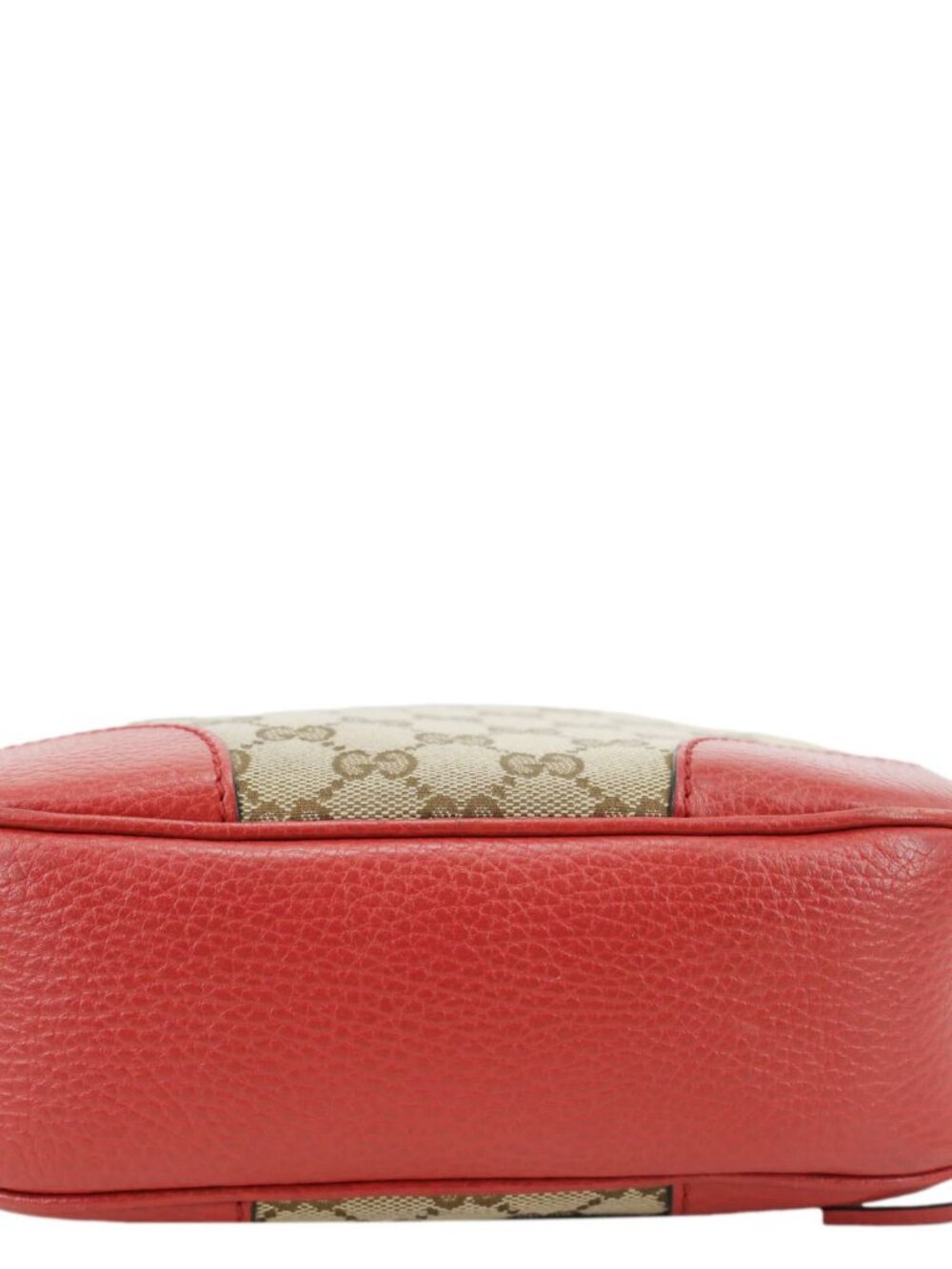 Gucci  Bree GG Canvas Leather Crossbody Bag Red 449413 - Picture 6 of 15
